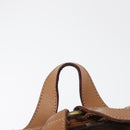 CELINE Macadam Canvas Backpack PVC Leather Brown Gold Auth 164150-9