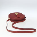 Christian Dior Trotter Canvas Shoulder Bag Red Gold Auth 164154-7