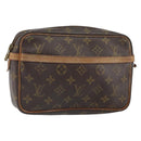 LOUIS VUITTON Monogram Compiegne 23 Clutch Bag M51847 LV Auth 164155-1