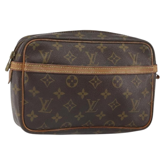 LOUIS VUITTON Monogram Compiegne 23 Clutch Bag M51847 LV Auth 164155