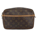 LOUIS VUITTON Monogram Compiegne 23 Clutch Bag M51847 LV Auth 164155-2