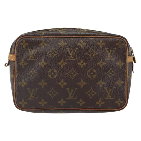 LOUIS VUITTON Monogram Compiegne 23 Clutch Bag M51847 LV Auth 164155
