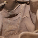 GUCCI GG Supreme Web Sherry Line Bag PVC Beige Gold 41 02 085 Auth 164159-19