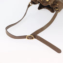 GUCCI GG Supreme Web Sherry Line Bag PVC Beige Gold 41 02 085 Auth 164159-7