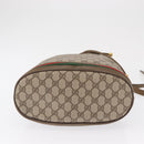 GUCCI GG Supreme Web Sherry Line Bag PVC Beige Gold 41 02 085 Auth 164159-5