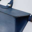 LOUIS VUITTON Epi Sac Triangle Hand Bag Blue M52095 LV Auth 164160-8