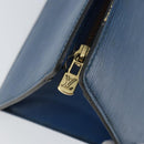 LOUIS VUITTON Epi Sac Triangle Hand Bag Blue M52095 LV Auth 164160-9