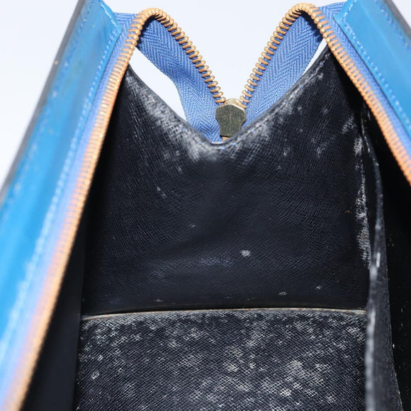 LOUIS VUITTON Epi Sac Triangle Hand Bag Blue M52095 LV Auth 164160