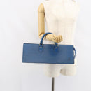 LOUIS VUITTON Epi Sac Triangle Hand Bag Blue M52095 LV Auth 164160-21