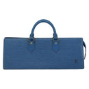 LOUIS VUITTON Epi Sac Triangle Hand Bag Blue M52095 LV Auth 164160-13