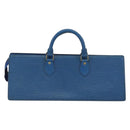 LOUIS VUITTON Epi Sac Triangle Hand Bag Blue M52095 LV Auth 164160-2