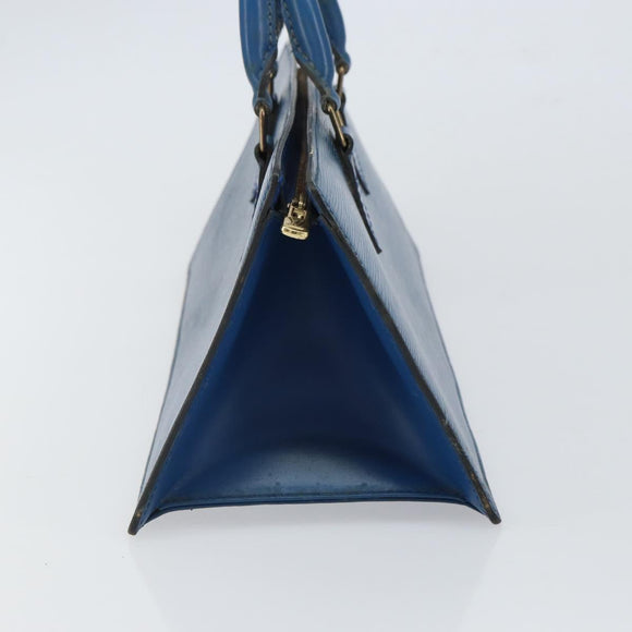 LOUIS VUITTON Epi Sac Triangle Hand Bag Blue M52095 LV Auth 164160