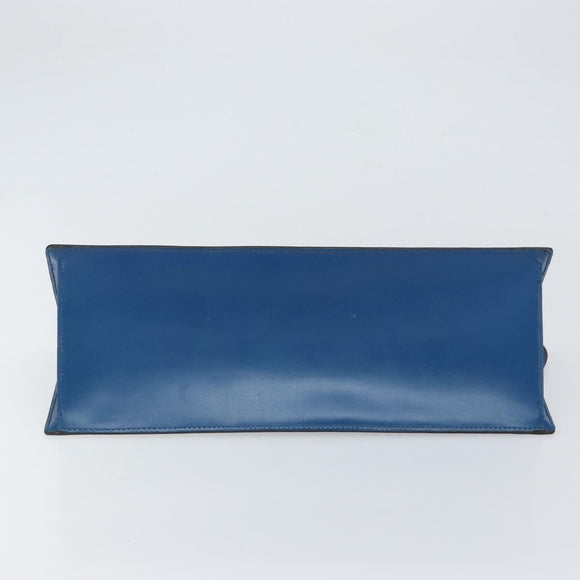 LOUIS VUITTON Epi Sac Triangle Hand Bag Blue M52095 LV Auth 164160
