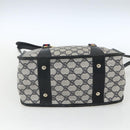 GUCCI GG Supreme Sherry Line Hand Bag PVC 2way Navy Gold 58 02 039 Auth 164169-5