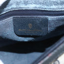 GUCCI GG Supreme Sherry Line Hand Bag PVC 2way Navy Gold 58 02 039 Auth 164169-19