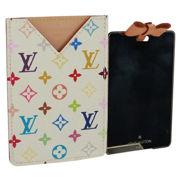 LOUIS VUITTON Monogram Multicolor Etui Miroir White M92651 LV Auth 164175SAV