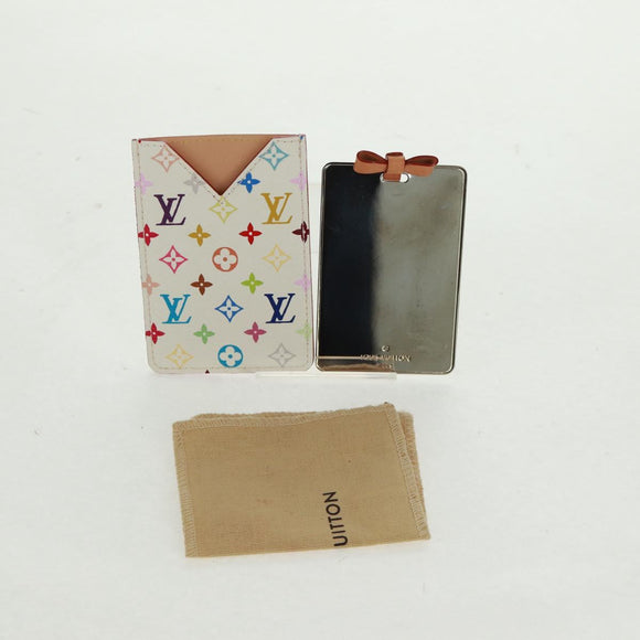 LOUIS VUITTON Monogram Multicolor Etui Miroir White M92651 LV Auth 164175SAV