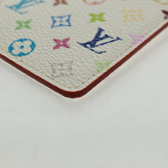 LOUIS VUITTON Monogram Multicolor Etui Miroir White M92651 LV Auth 164175SAV