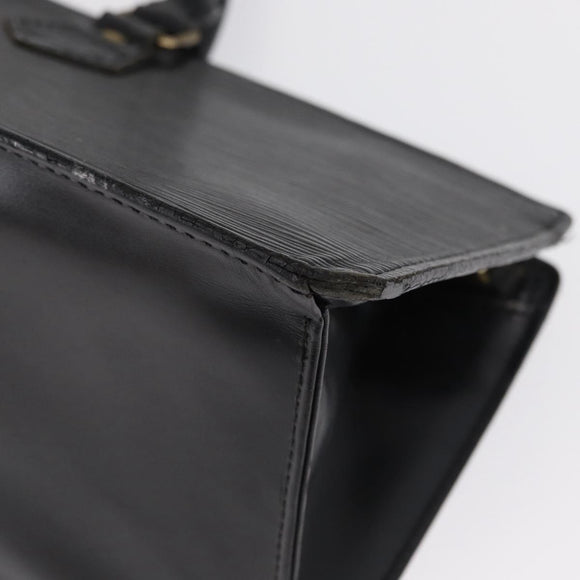 LOUIS VUITTON Epi Sac Triangle Hand Bag Black M52092 LV Auth 164190