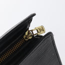 LOUIS VUITTON Epi Sac Triangle Hand Bag Black M52092 LV Auth 164190-19