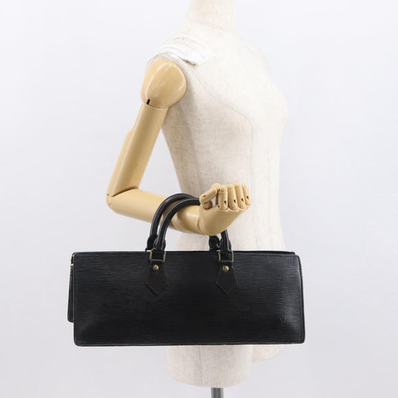 LOUIS VUITTON Epi Sac Triangle Hand Bag Black M52092 LV Auth 164190