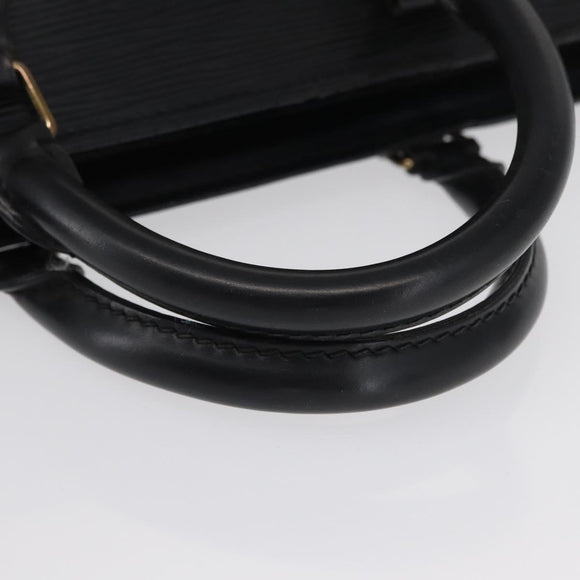 LOUIS VUITTON Epi Sac Triangle Hand Bag Black M52092 LV Auth 164190