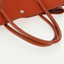 HERMES Garden Party PM Hand Bag Towar Officier Orange Silver Auth 164191SAM-8