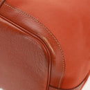 HERMES Garden Party PM Hand Bag Towar Officier Orange Silver Auth 164191SAM-17