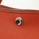 HERMES Garden Party PM Hand Bag Towar Officier Orange Silver Auth 164191SAM-20