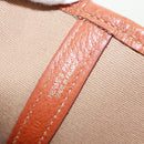 HERMES Garden Party PM Hand Bag Towar Officier Orange Silver Auth 164191SAM-21