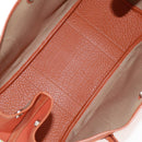 HERMES Garden Party PM Hand Bag Towar Officier Orange Silver Auth 164191SAM-10