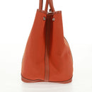 HERMES Garden Party PM Hand Bag Towar Officier Orange Silver Auth 164191SAM-15