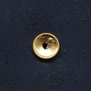 Christian Dior Honeycomb Canvas Shoulder Bag Navy Gold Auth 164192-16