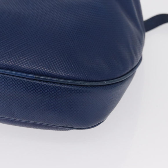 BOTTEGA VENETA Shoulder Bag Leather Blue Gold Auth 164193