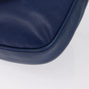 BOTTEGA VENETA Shoulder Bag Leather Blue Gold Auth 164193-16