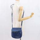 BOTTEGA VENETA Shoulder Bag Leather Blue Gold Auth 164193-22