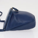 BOTTEGA VENETA Shoulder Bag Leather Blue Gold Auth 164193-4