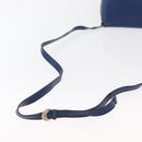 BOTTEGA VENETA Shoulder Bag Leather Blue Gold Auth 164193-7