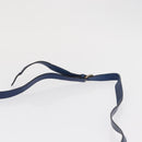 BOTTEGA VENETA Shoulder Bag Leather Blue Gold Auth 164193-8