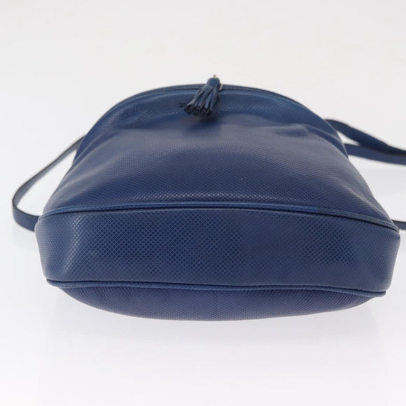 BOTTEGA VENETA Shoulder Bag Leather Blue Gold Auth 164193