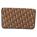Christian Dior Trotter Canvas Chain Shoulder Bag Beige Gold Auth 164195-3