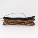 Christian Dior Trotter Canvas Chain Shoulder Bag Beige Gold Auth 164195-9