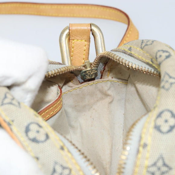LOUIS VUITTON Monogram Mini Jeanne PM Umhängetasche Blau M92001 LV Auth 164196
