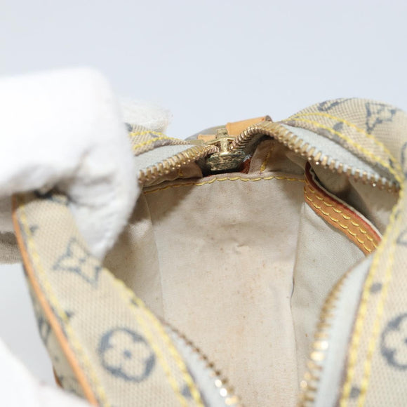 LOUIS VUITTON Monogram Mini Jeanne PM Umhängetasche Blau M92001 LV Auth 164196