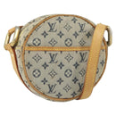 LOUIS VUITTON Monogram Mini Jeanne PM Umhängetasche Blau M92001 LV Auth 164196-1