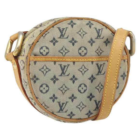 LOUIS VUITTON Monogram Mini Jeanne PM Umhängetasche Blau M92001 LV Auth 164196