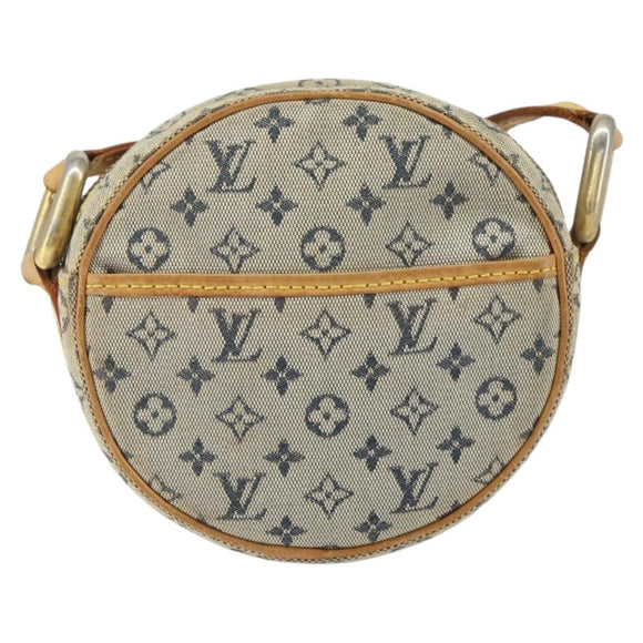 LOUIS VUITTON Monogram Mini Jeanne PM Umhängetasche Blau M92001 LV Auth 164196