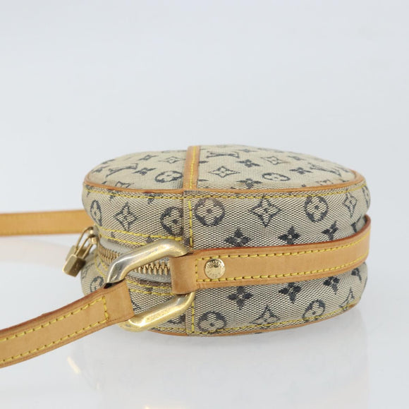 LOUIS VUITTON Monogram Mini Jeanne PM Umhängetasche Blau M92001 LV Auth 164196