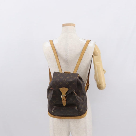 LOUIS VUITTON Monogram Montsouris MM Backpack M51136 LV Auth 164197
