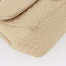 BALLY Chain Shoulder Bag Leather Ivory Gold Auth 164202-15